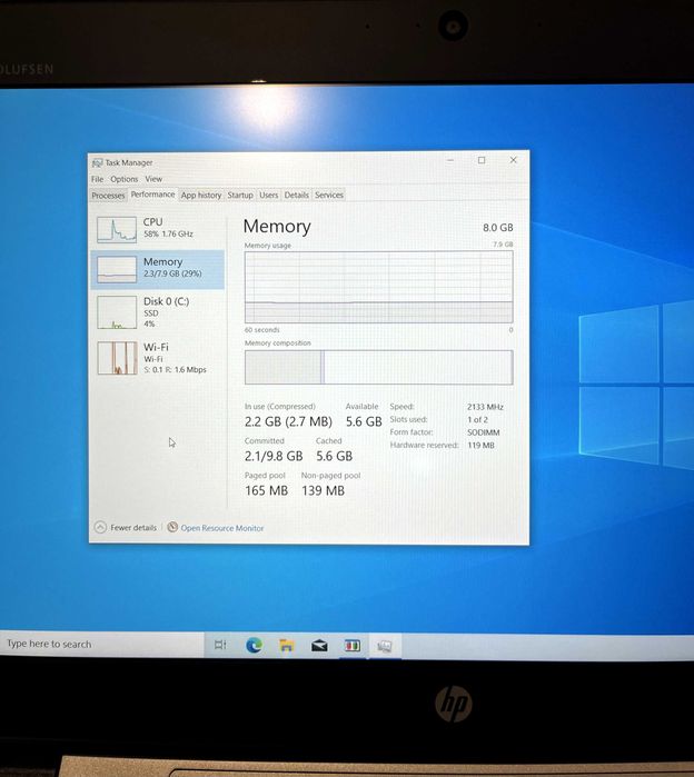 Лаптоп HP EliteBook 820 G3, Intel Core i7 6500U, 8GB ram