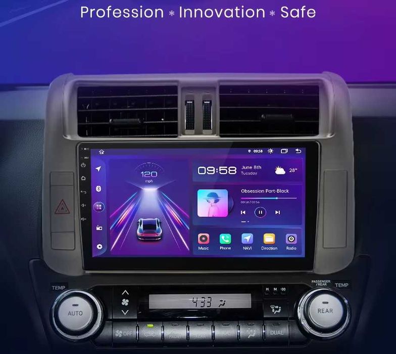 Мултимедия Toyota Land Cruiser Prado 150 Навигация Android 2DIN плеър