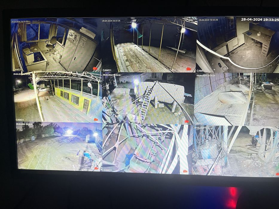 Установка камера видеонаблюдения и домофон