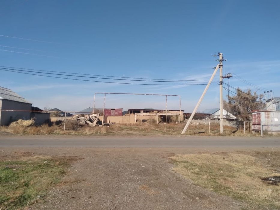 Участок с фундаментом