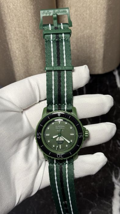 Blancpain X Swatch BIOCERAMIC SCUBA FIFTY FATHOMS COLLECTION Часовник