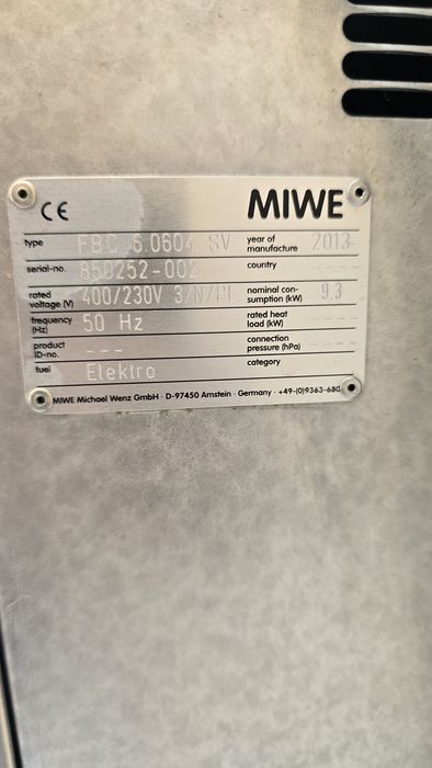Конвектомат Miwe FBC/МИВЕ