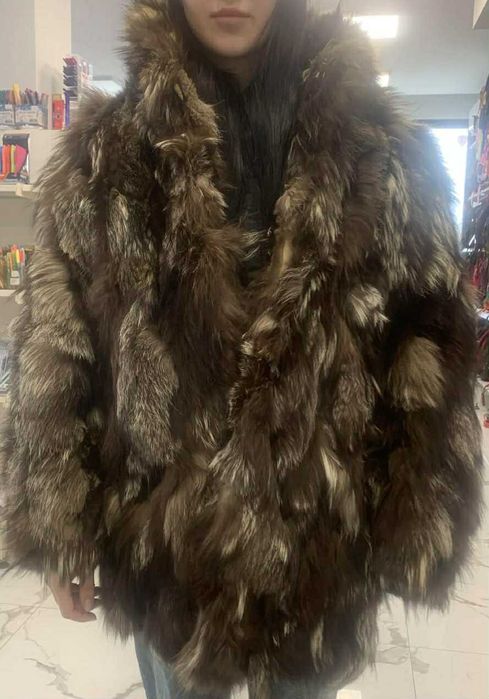 кожух естествен косъм от лисица