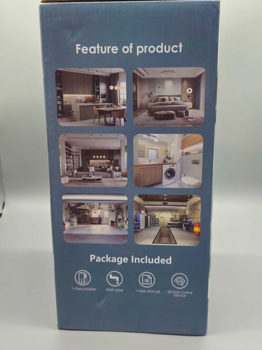 Влагоуловител за въздух  2.2 L резервоар,тих, с таймер,дренажен маркуч