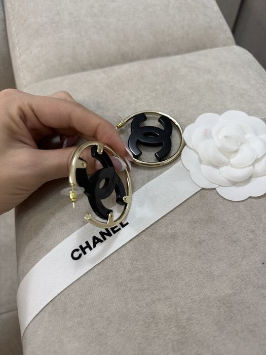 Серьги Шанель с упаковкой