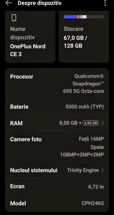 One plus CE 3 lite cu accesorii