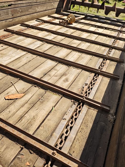 Mig de gunoi , remorca împrăștiat bălegar, gunoiera deutz fahr 5,5 t