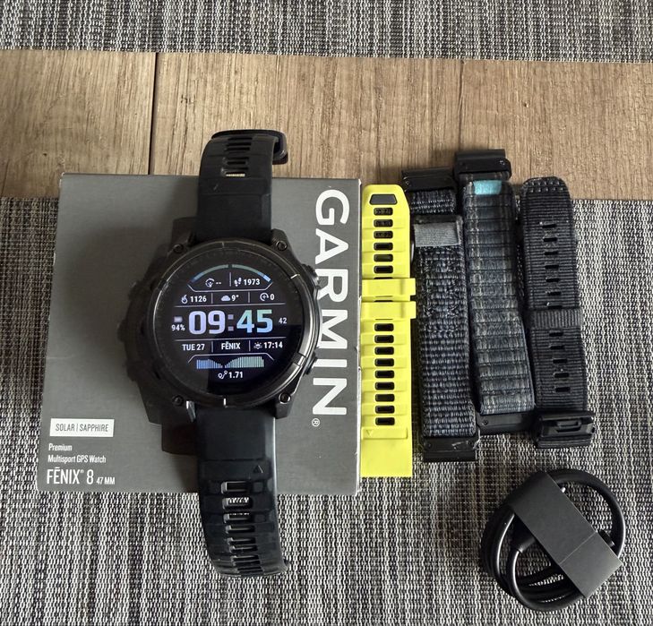 Garmin Fenix 8 Solar Sapphire Titanium 47mm