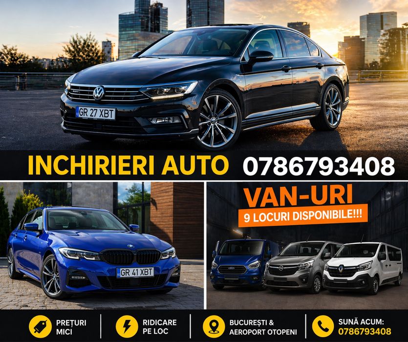 Inchirieri Auto Bucuresti Aeroport Otopeni Rent a cat Bucharest