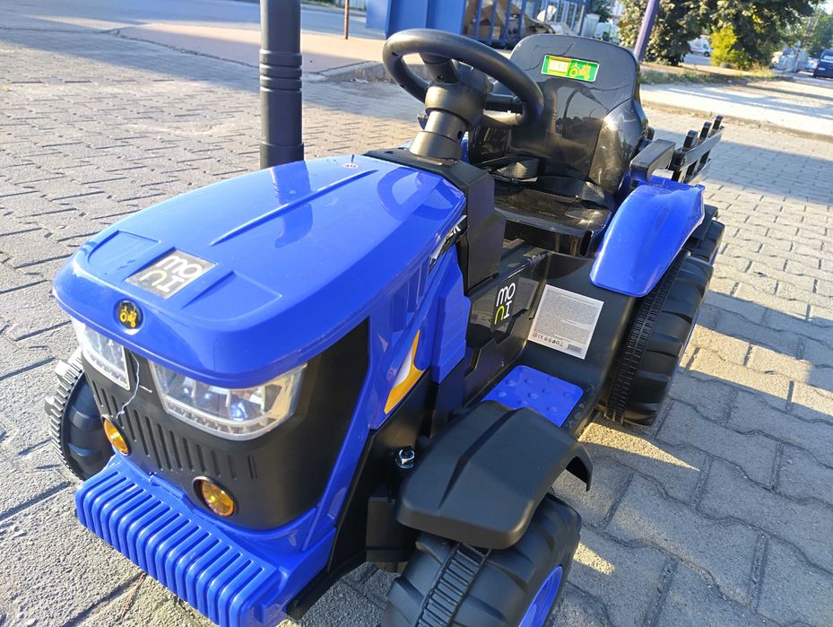 TEXAS акумулаторен трактор с ремарке RANCHER син