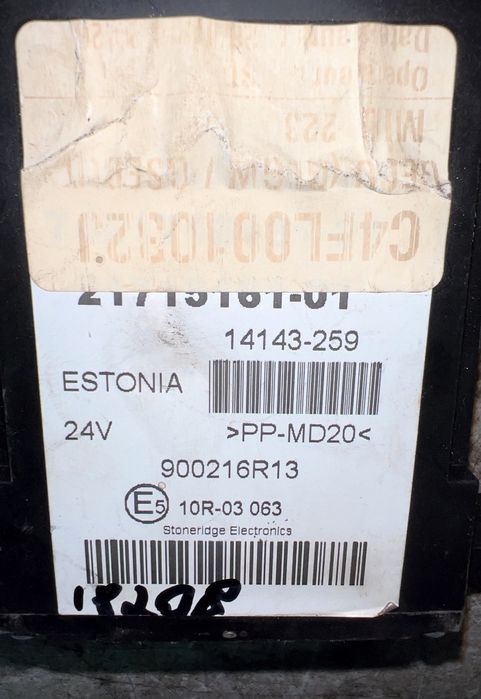20739680 Unitatea de control a cutiei de viteze STONERIDGE ELECTRONICS FL, FE (2013-) VOLVO