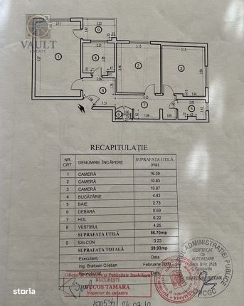 3 Camere-DECOMANDAT-Bloc Anvelopat-Bulevardul Chisinau
