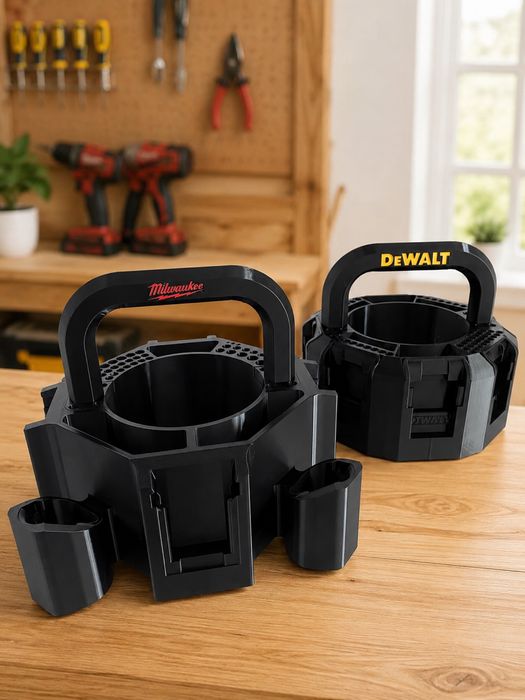 Suport profesional pentru transport acumulatori si accesorii ( bitzi SDS discuri polizor de  125)