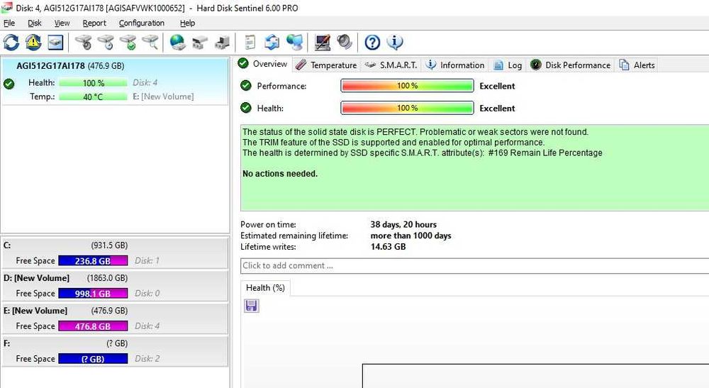Solid State Drive (SSD) AGI AI178, 512GB, 2.5", SATA III - teste reale