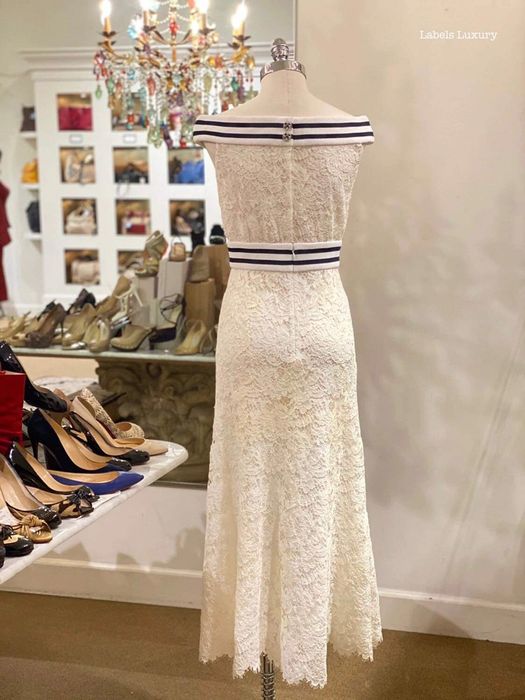 CHANEL Lace Dress S оригинална рокля