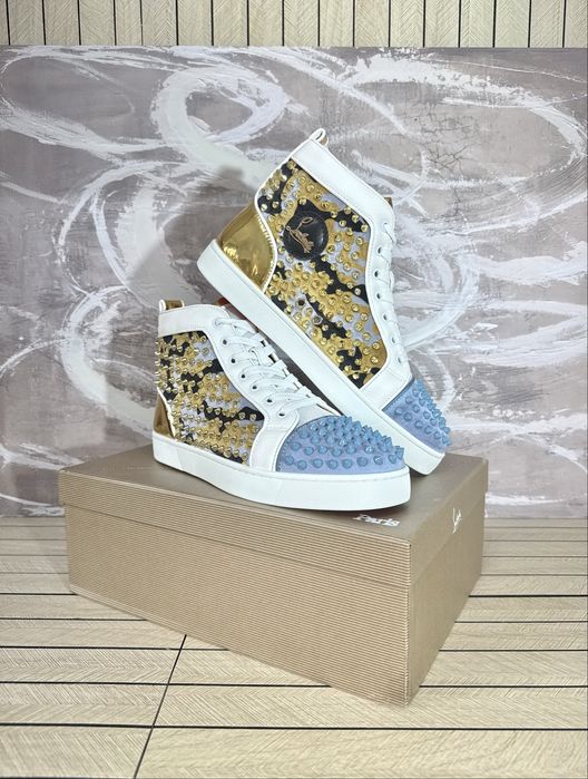 Christian Louboutin High Snake Steel
