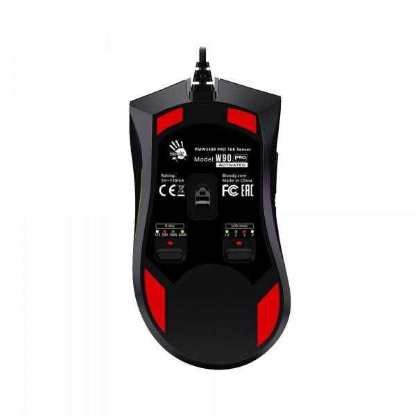 Проводная игровая мышь Bloody W90 PRO 15-Zone RGB Gaminig Mouse 1.4