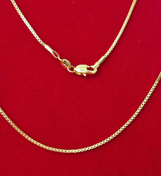 GPP1,lant placat aur 14k, model solid, cu zale sudate