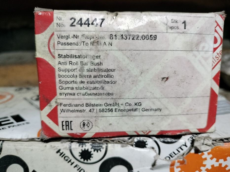 Pivot Man TGL și set bucșe stabilizatoare.