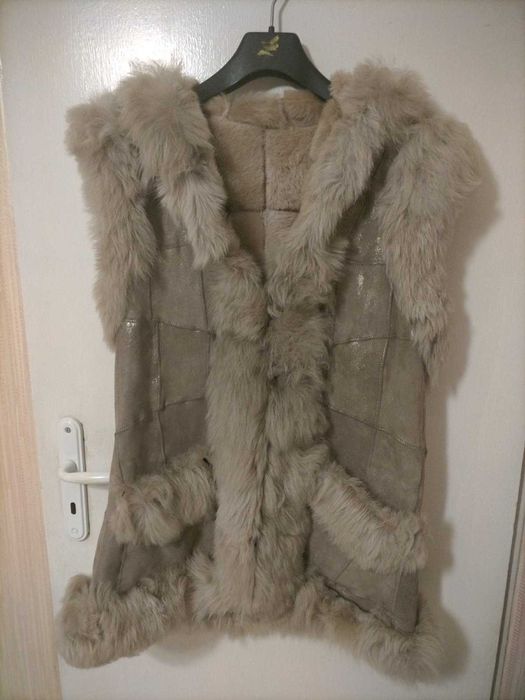 Дамски елек естествена кожа