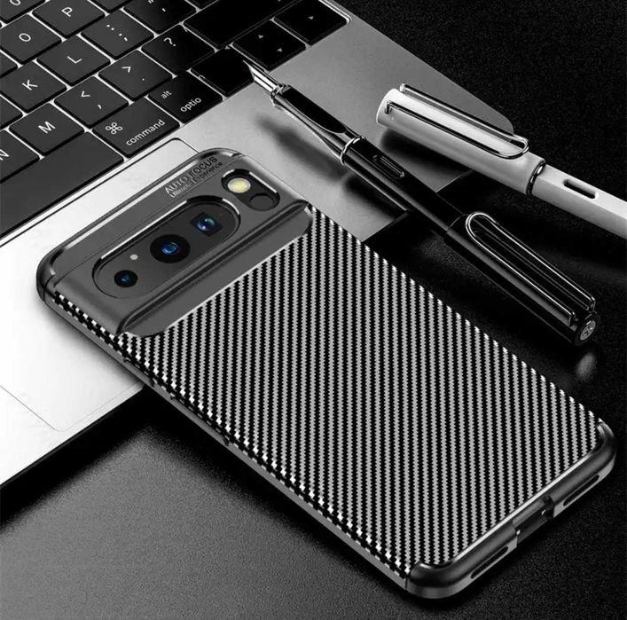 Husa Premium antisoc model Carbon pt Google Pixel 8 / Pixel 8 Pro