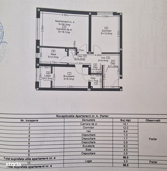 De vânzare apartament 2 camere zona centrală Florești.