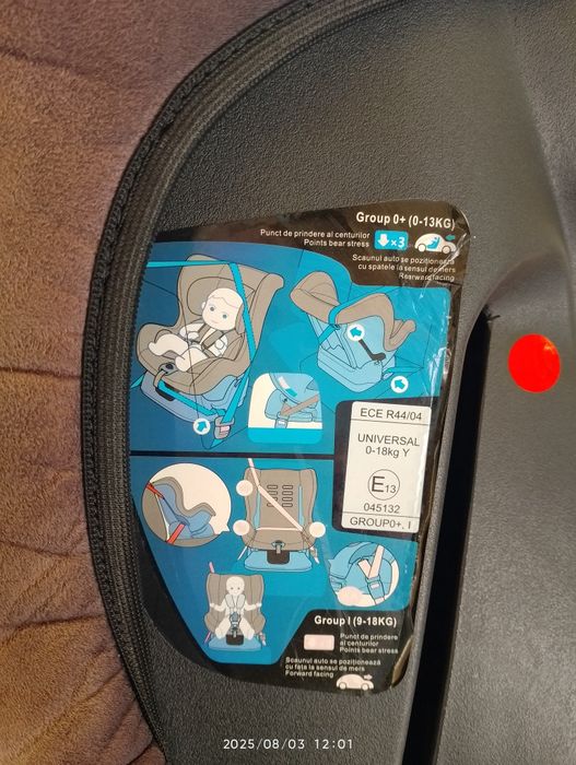 Scaun auto Honey Baby 0-18 luni