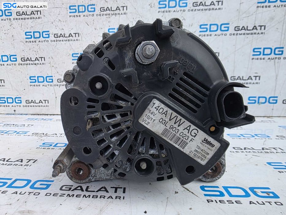 Alternator 140A Volkswagen Jetta 3 1.9 2.0 TDI 2005 - 2011 Cod 03L903023F [X2936]
