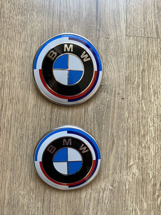 Set Embleme BMW Anniversary 50 ani Motorsport M Capace Capota Roti Nou