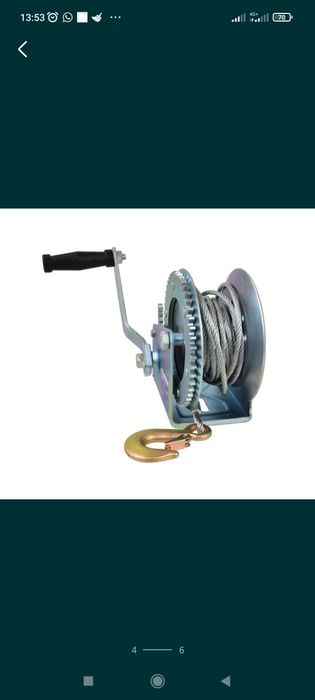 Лебедка ручная барабанная