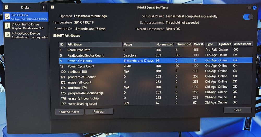 SSD SK hynix SC308 M.2 2280 SATA 6GB/s 128GB MLC