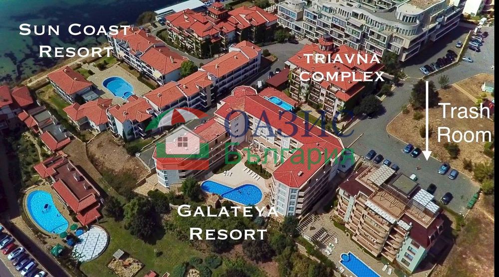 Апартамент с 2 спални в комплекс Трявна Бийч, 90 кв. м., Свети Влас, България, 125 000 евро