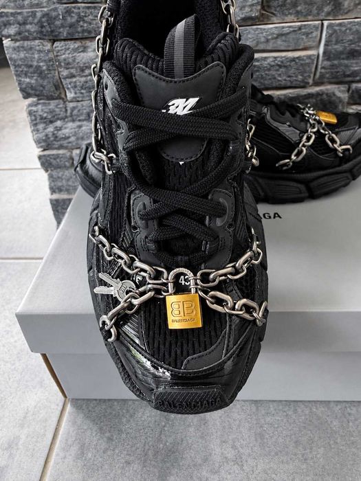 НАЛИЧНИ 43 номер BALENCIAGA 3 XL chain Black БЪРЗА доставка