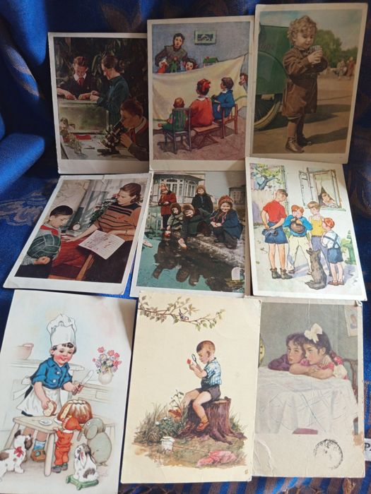 Открытки 50-х, ИЗОГИЗ