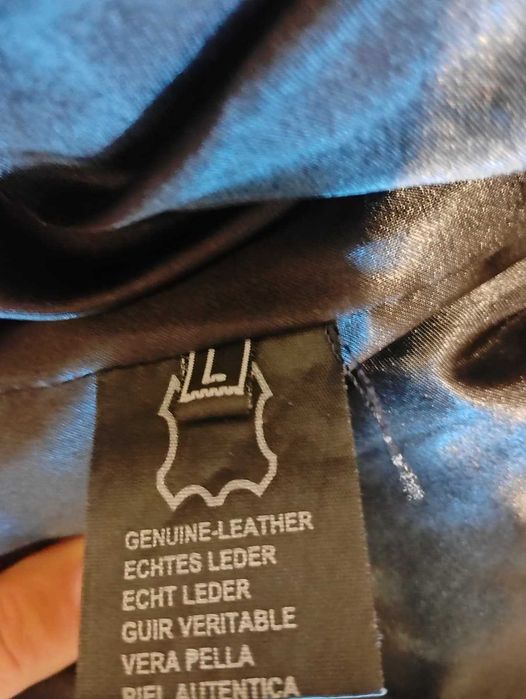 Елек от естествена кожа с лисица – дамски, размер L