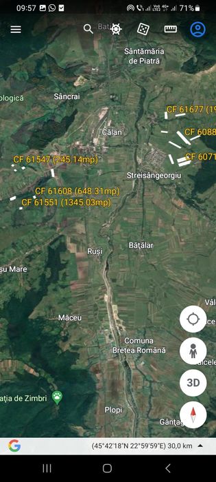 Teren extravilan in Calan 6.5 hectare