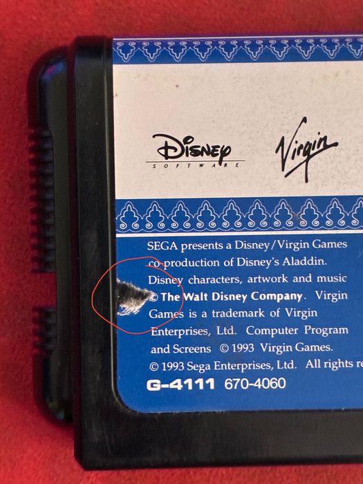 Aladdin Sega MD (Japan)