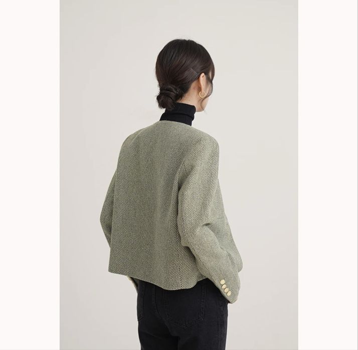 Твидовый пиджак жакет