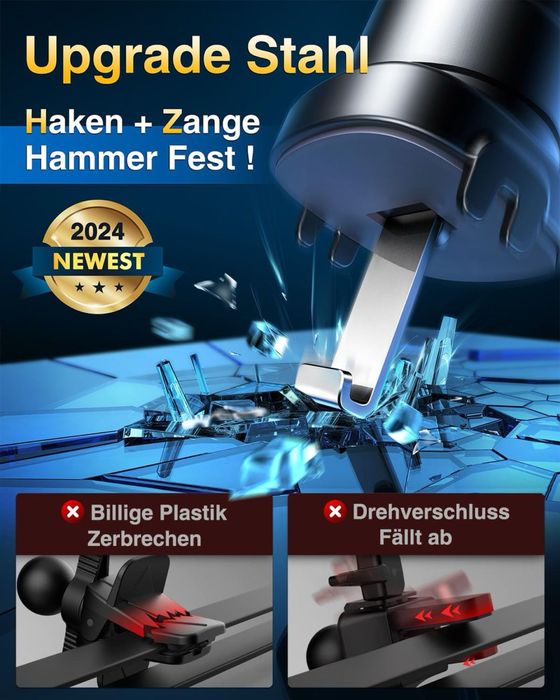 Suport telefon auto VANMASS cu prindere în grila de aerisire, 360° – Universal