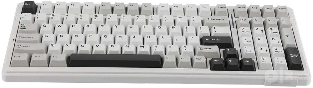 - Клавиатура механическая беспроводная AULA F99 Grey-White-Dark Grey
