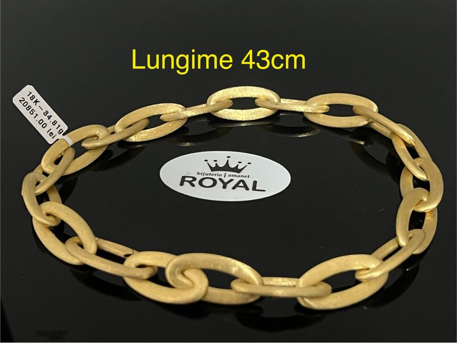 Bijuteria Royal CB : Colier/lant damă aur 18K 34,81gr
