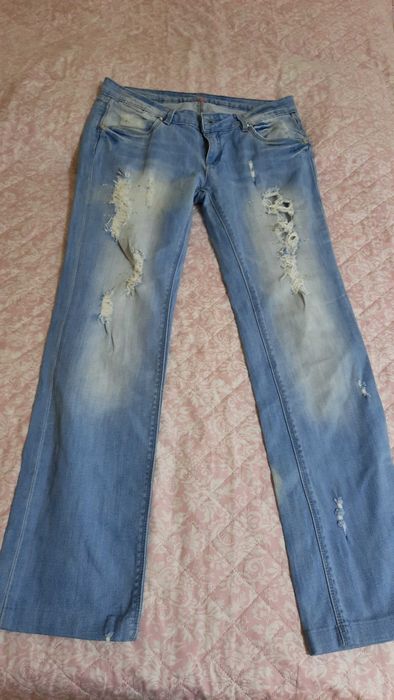 Дамски дънки светли размер М+ подарък