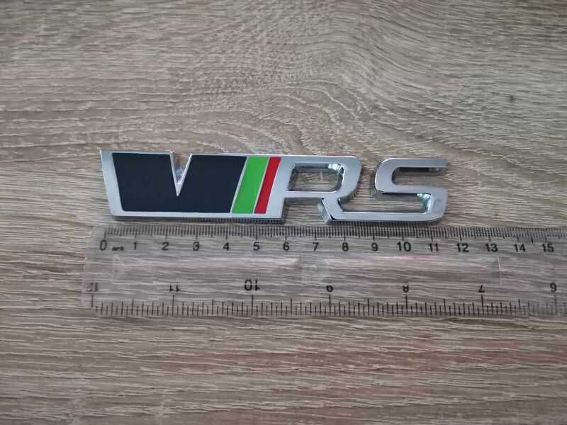 Skoda VRS шкода ВРС надпис черно със сребристо