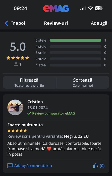 Ghete copii marimea 29