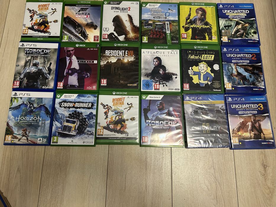 Vand lot jocuri xbox one, series x, ps4, ps5