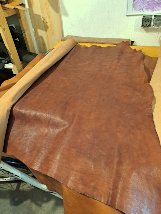Piele tabacita, piele la metru,  leather handmade