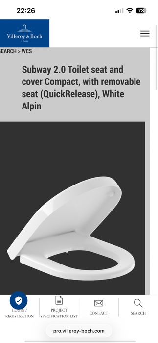 Villeroy & boch Чисто нова седалка за тоалетна