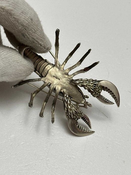 MINIATURA ARGINT 800 - RAC Mare - 9 x 6 cm - 48g. - Vintage !