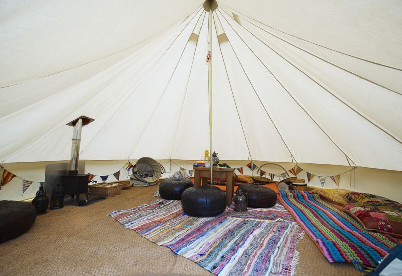 Cort glamping EkoBell Oxford, diam 5m, 20 mp, flansa, stoc,PROMOTIE!