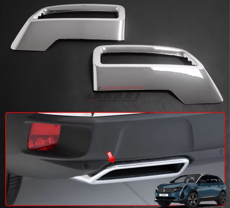Tips Tipsuri Ornamente Tobe Evacuare Bara Spate Peugeot 3008 5008 17-